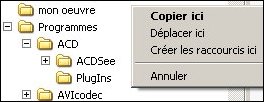 Copier ou d&eacute;placer