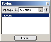 bo&icirc;te de dialogue style